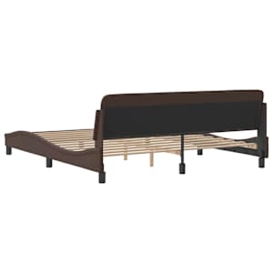 Rám postele Dover hnědý 180x200 cm umělá kůže - obrázek 6