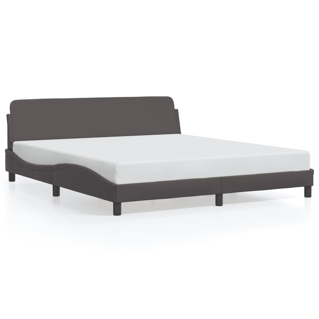 Okvir za krevet s uzglavljem sivi 180×200 cm od umjetne kože Kreveti i dodaci za krevete Naručite namještaj na deko.hr