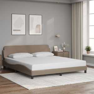 Posteljni okvir Dover kapučino 180x200 cm umetno usnje