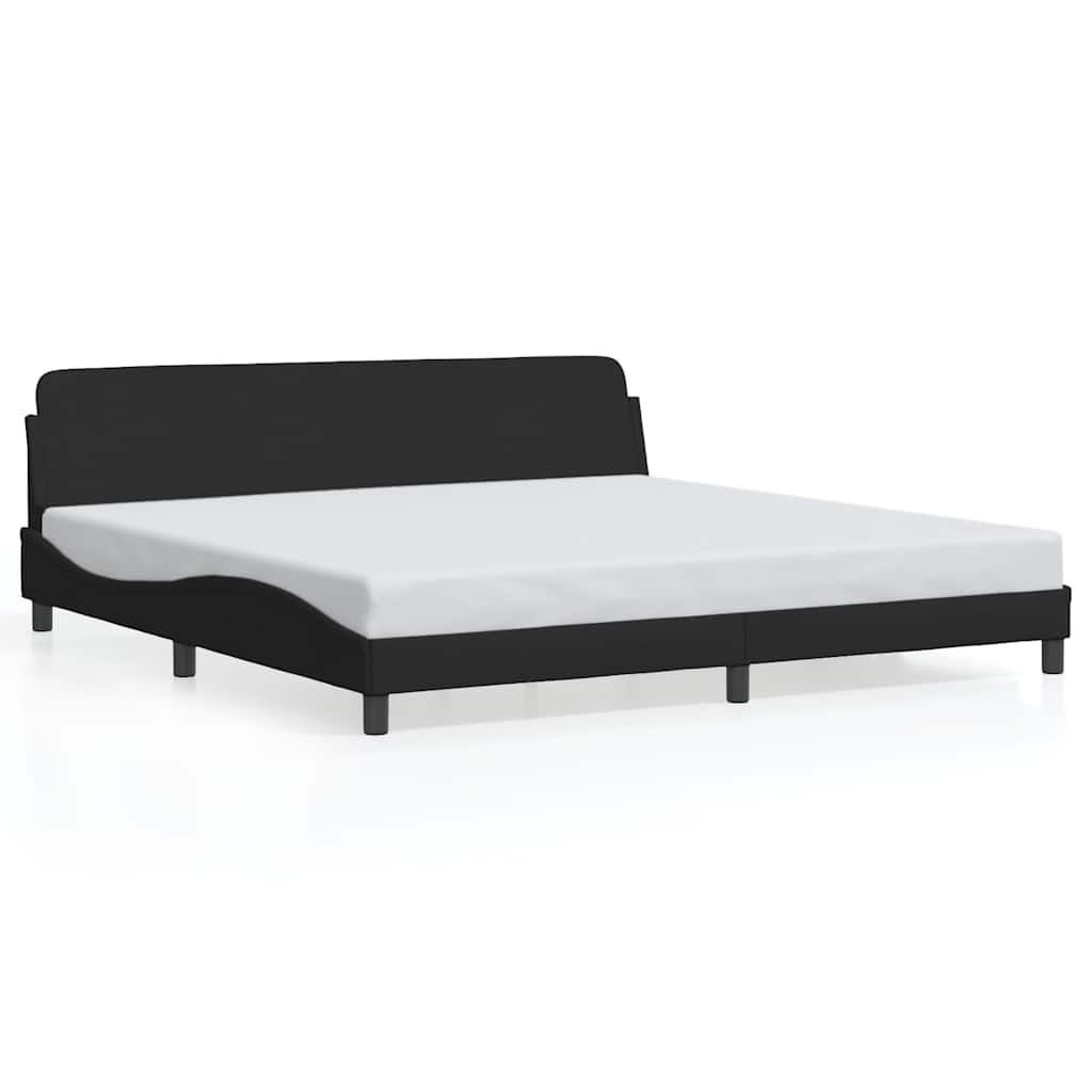 vidaXL Bedframe "Dover" stof zwart 200x200 cm, foto 3