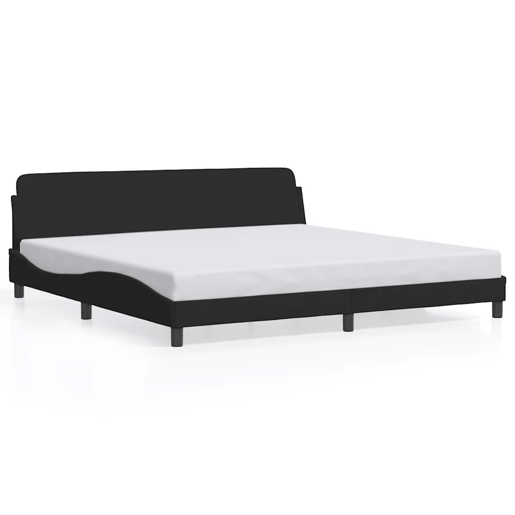 E-shop vidaXL Rám postele Dover čierny 200x200 cm zamat
