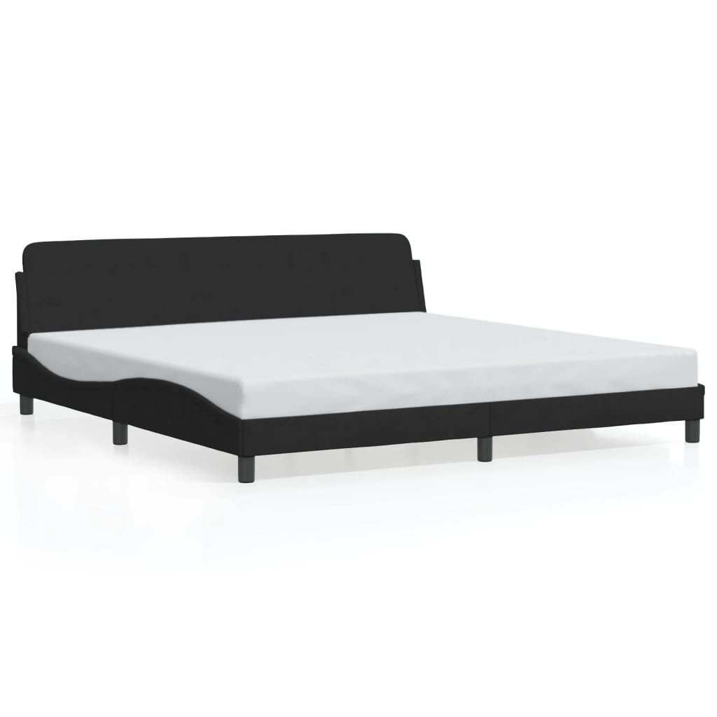 Okvir za krevet s uzglavljem crni 200×200 cm baršunasti Kreveti i dodaci za krevete Naručite namještaj na deko.hr