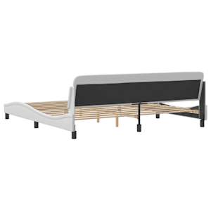 Rám postele Dover bílý 200x200 cm umělá kůže - obrázek 6