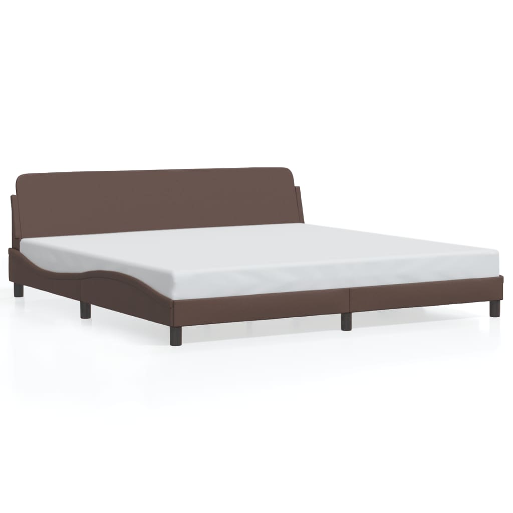 Okvir za krevet s uzglavljem smeđi 200×200 cm od umjetne kože Kreveti i dodaci za krevete Naručite namještaj na deko.hr