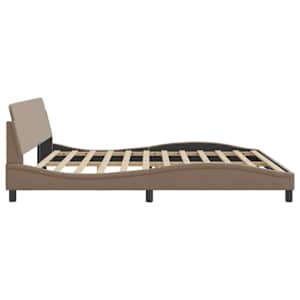 Rám postele Dover cappuccino 200x200 cm umělá kůže - obrázek 5