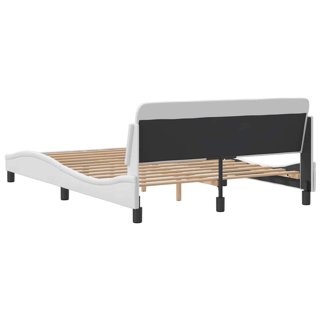 Rám postele Dover bílý 137 x 190 cm umělá kůže - obrázek 6