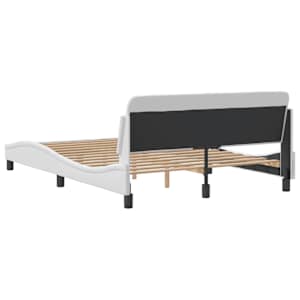 Rám postele Dover bílý 137 x 190 cm umělá kůže - obrázek 6