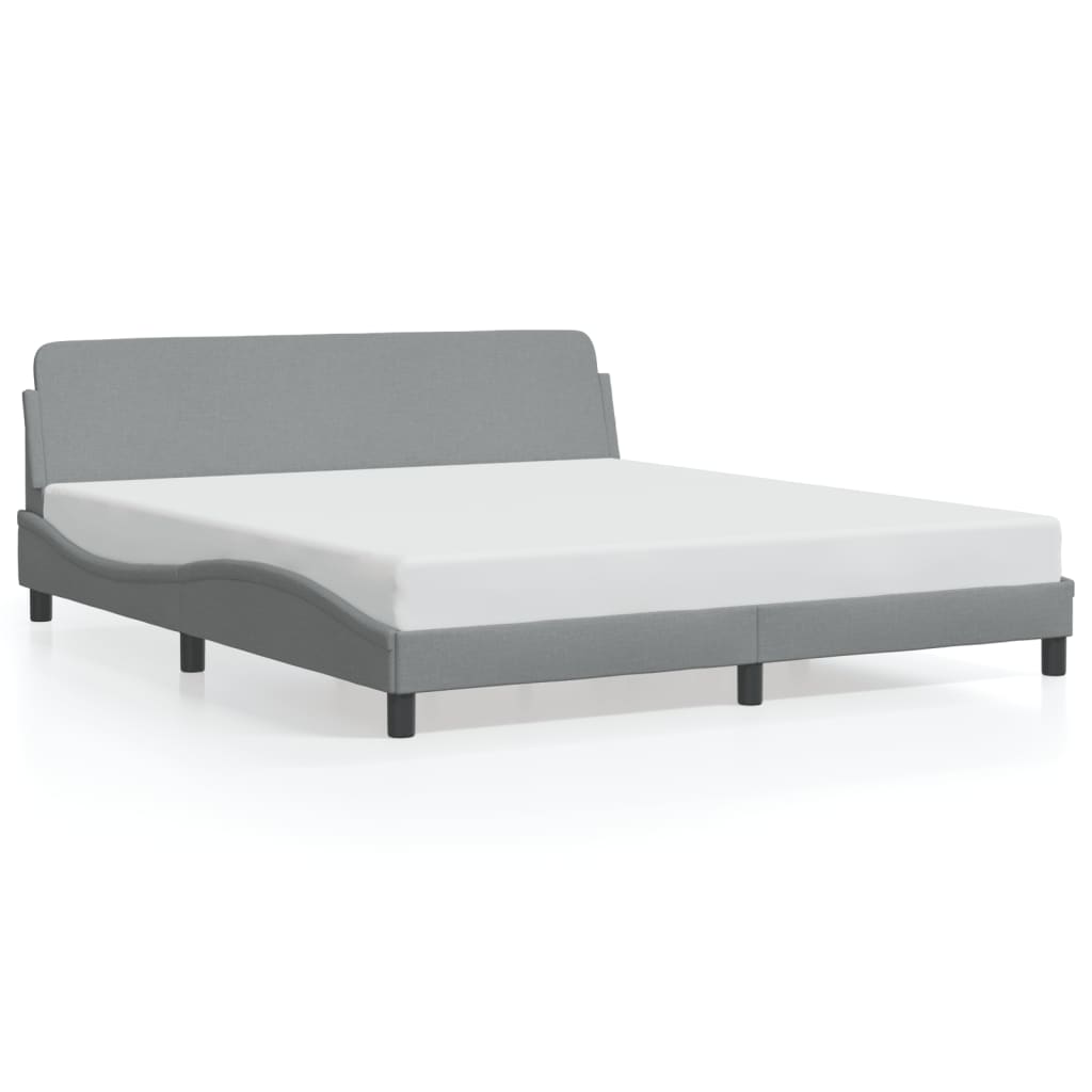 VidaXL Bed Frame Without Mattress Light Gray 72x83.9Fabric