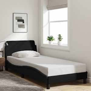 Posteljni okvir Dover črne barve 90x190 cm blago