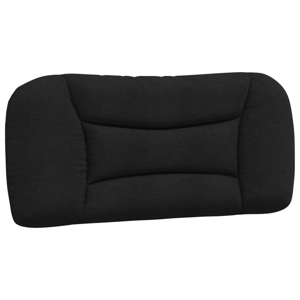vidaXL Polštář na čelo postele černý 80 cm textil