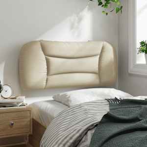 Polštář na čelo postele Hvar krémový 80 cm textil - obrázek 4