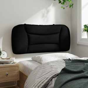Polštář na čelo postele Hvar černý 90 cm textil - obrázek 4
