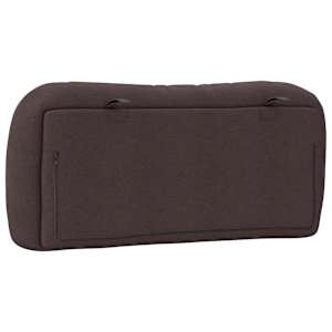 Polštář na čelo postele Hvar tmavě hnědý 90 cm textil - obrázek 7