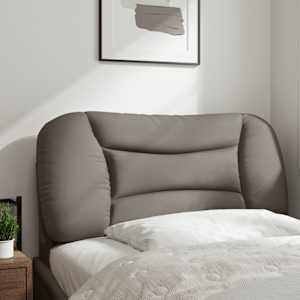 Polštář na čelo postele Hvar taupe 90 cm textil - obrázek 3