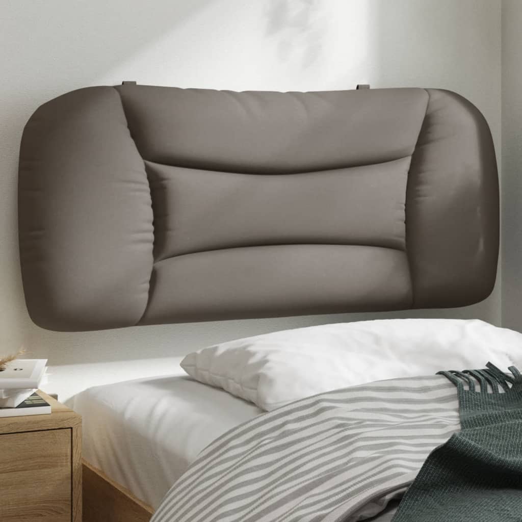 vidaXL Kopfteil-Kissen "Hvar" Taupe 90 cm Stoff