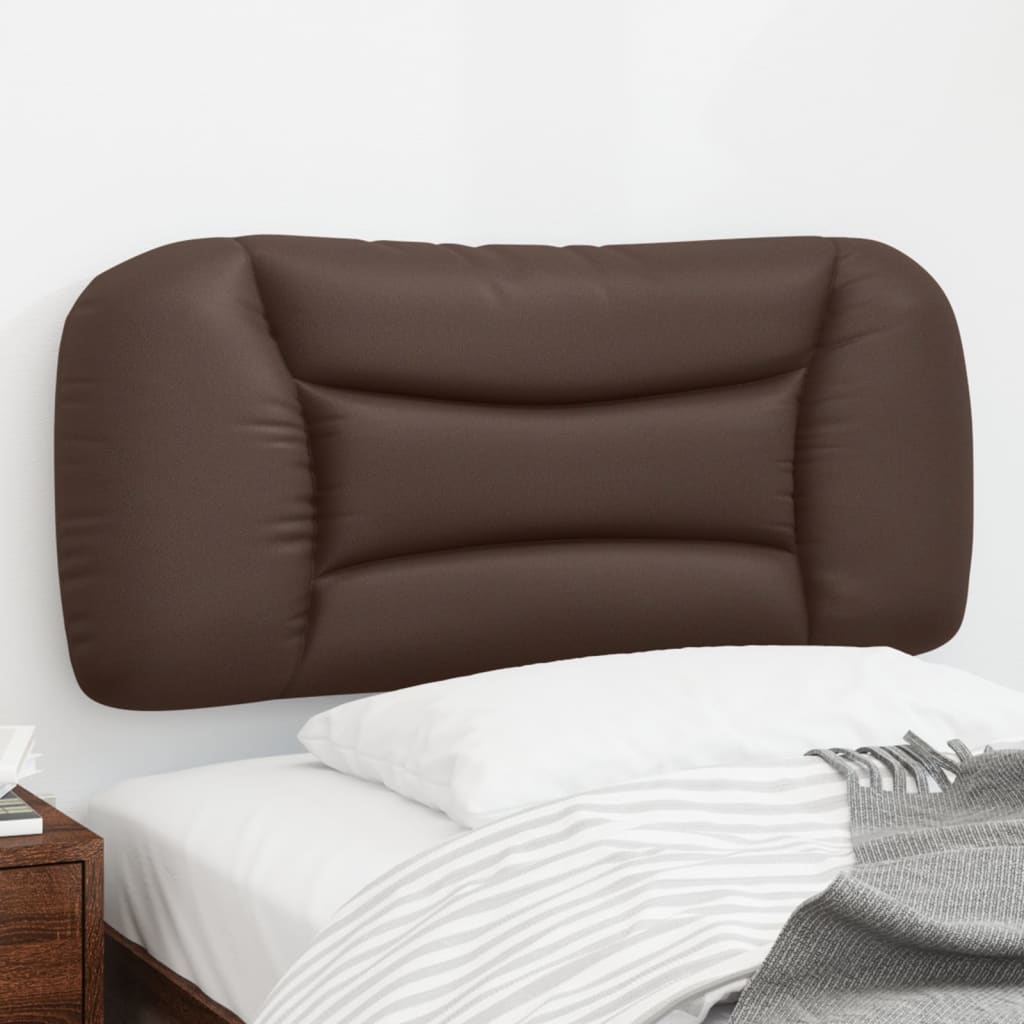 vidaXL Kopfteil-Kissen "Hvar" Braun 90 cm Kunstleder