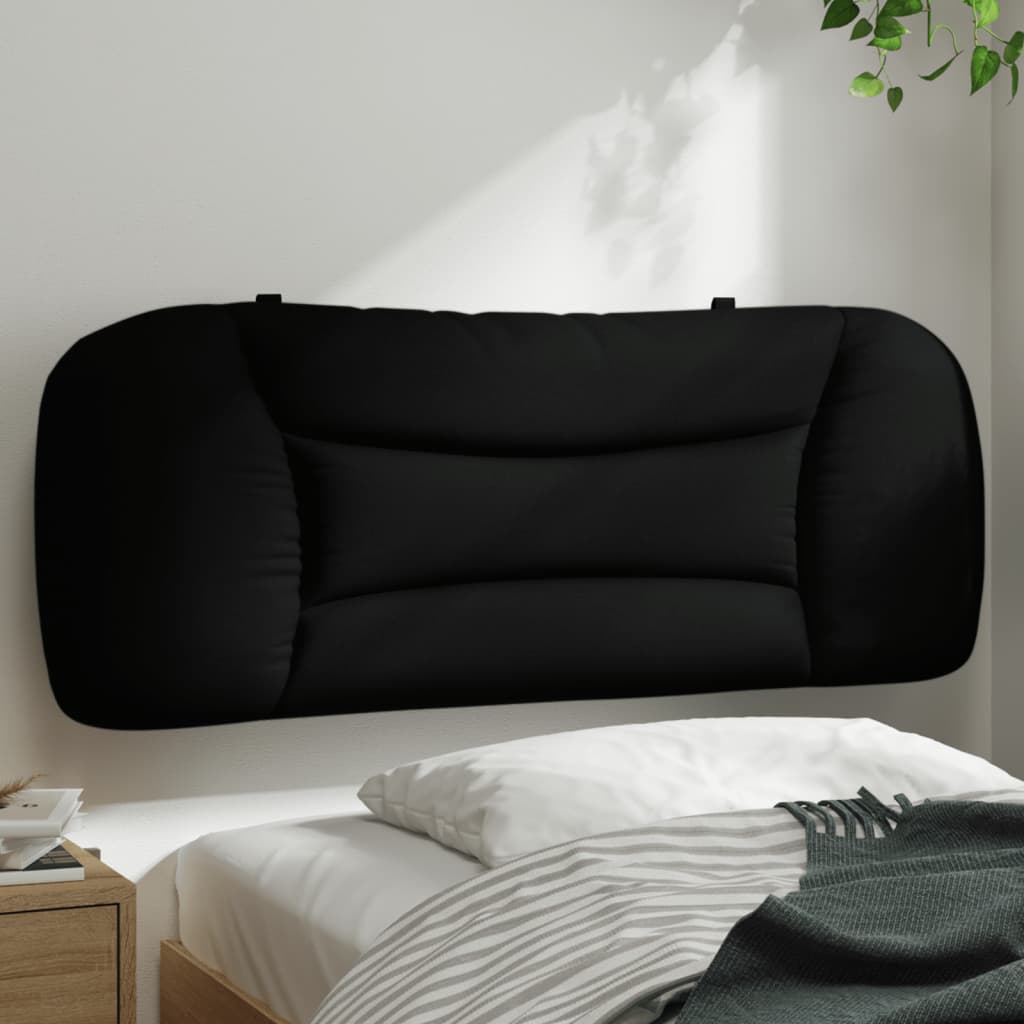 vidaXL Pernă pentru tăblie de pat, negru, 100 cm, material textil
