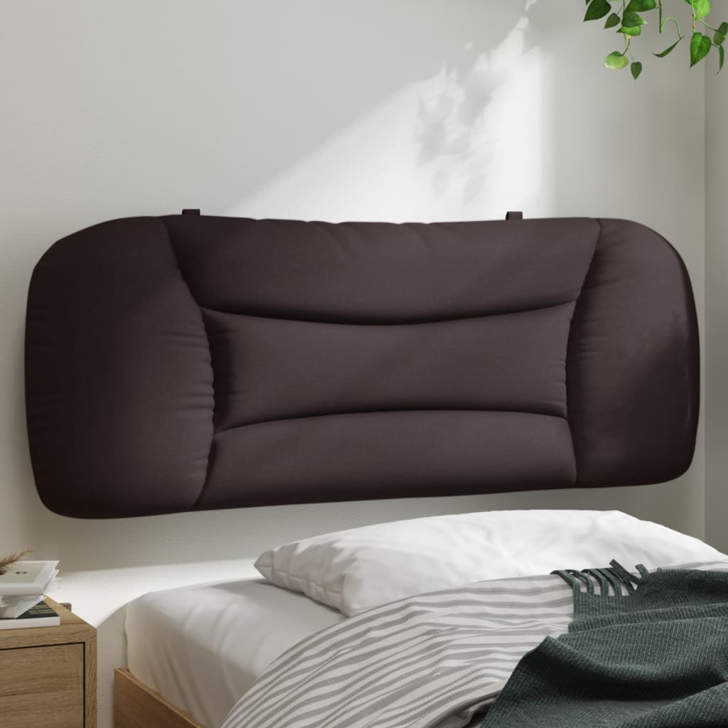 vidaXL Pernă pentru tăblie de pat Hvar maro închis, 100 cm, material textil