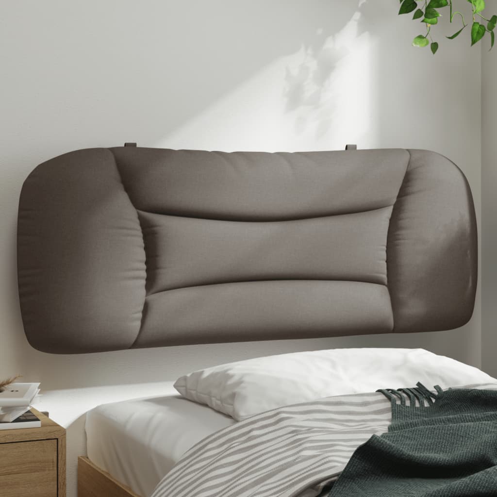 vidaXL Pernă pentru tăblie de pat, gri taupe, 100 cm, material textil