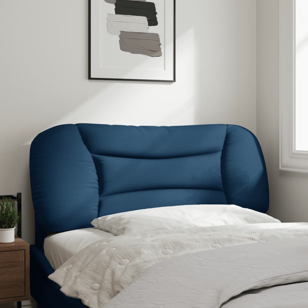 vidaXL Hoofdbordkussen 100 cm stof blauw afbeelding