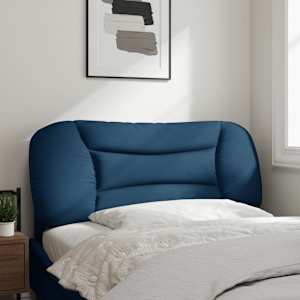 Polštář na čelo postele Hvar modrý 100 cm textil - obrázek 3