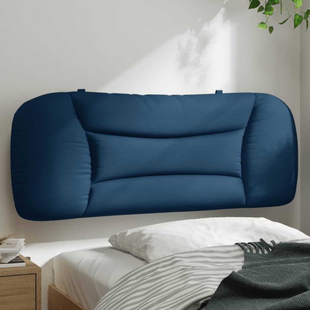 vidaXL Pernă pentru tăblie de pat, albastru, 100 cm, material textil
