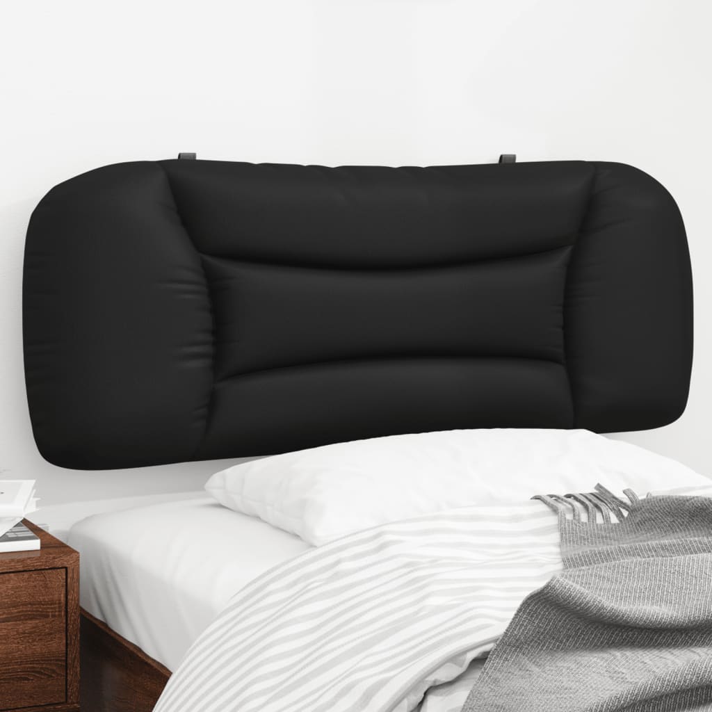 vidaXL Pernă pentru tăblie pat, negru, 100 cm, piele artificială