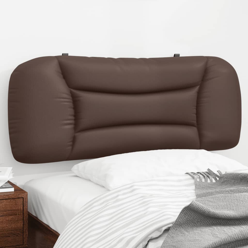 vidaXL Kopfteil-Kissen "Hvar" Braun 100 cm Kunstleder