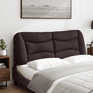 Polštář na čelo postele Hvar tmavě hnědý 120 cm textil - obrázek 3