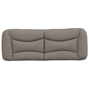 Polštář na čelo postele Hvar taupe 120 cm textil - obrázek 5