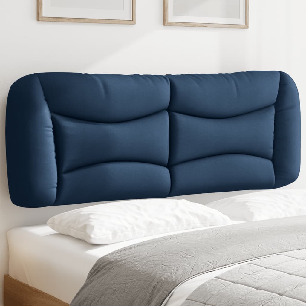 vidaXL Kopfteil-Kissen Blau 120 cm Stoff