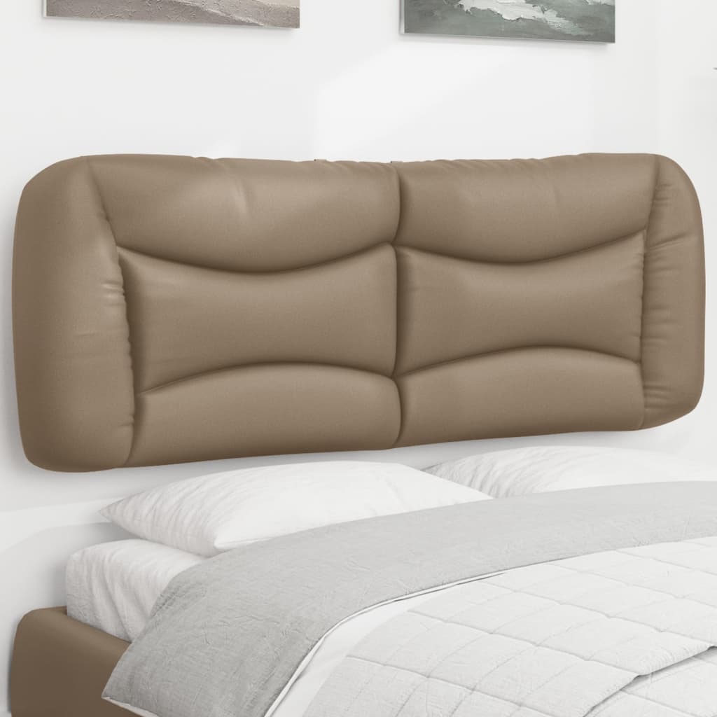 vidaXL Kopfteil-Kissen "Hvar" Cappuccino-Braun 120 cm Kunstleder