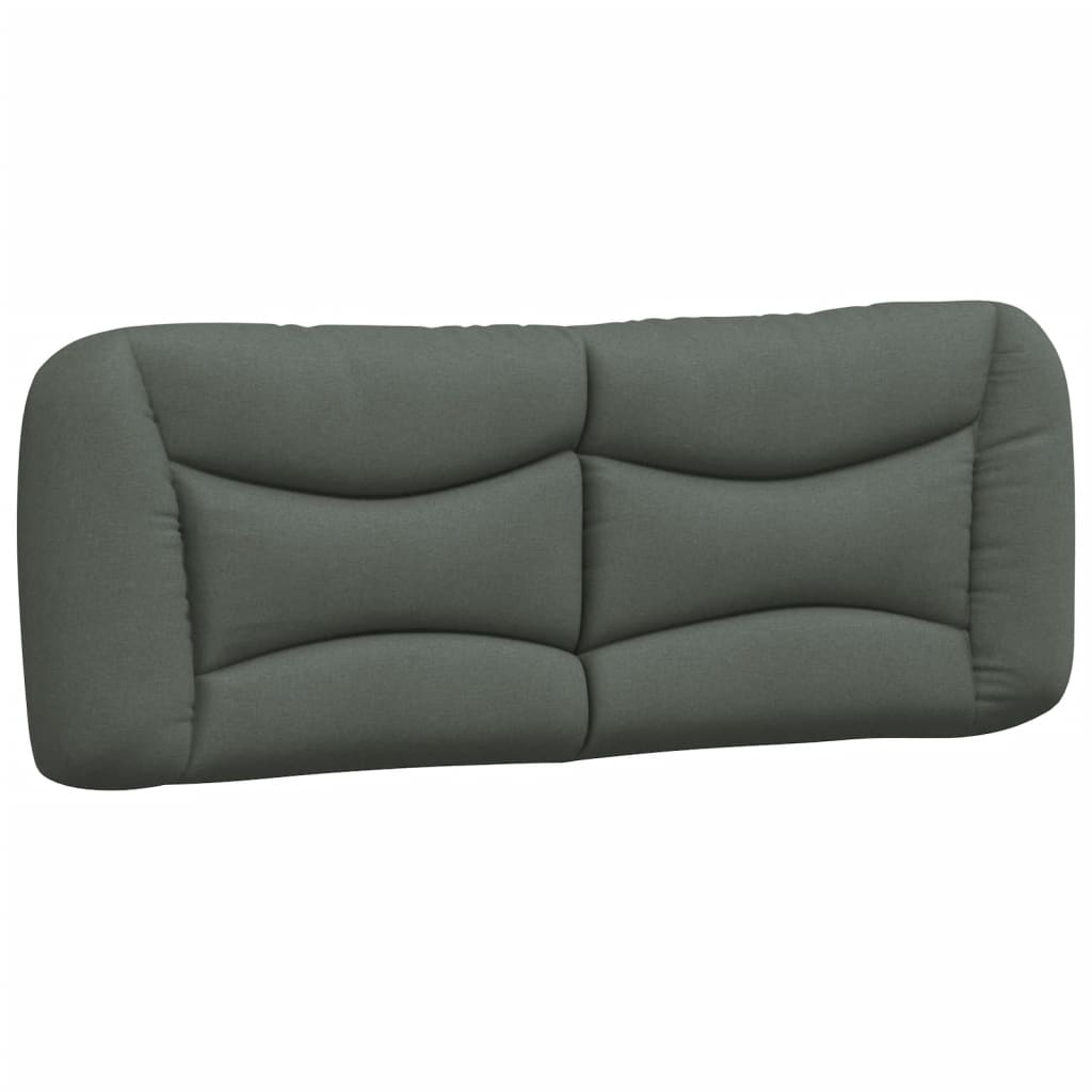 vidaXL Pernă pentru tăblie de pat, Hvar, gri închis, 140 cm, material textil