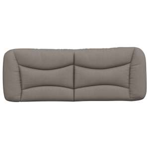 Polštář na čelo postele Hvar taupe 140 cm textil - obrázek 5