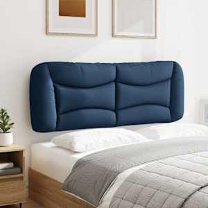 Polštář na čelo postele Hvar modrý 140 cm textil - obrázek 4