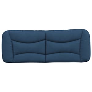 Polštář na čelo postele Hvar modrý 140 cm textil - obrázek 5