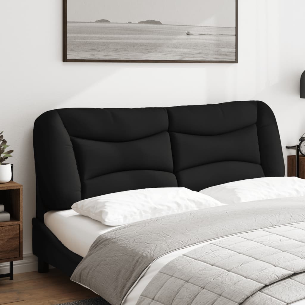 vidaXL Hoofdbordkussen 160 cm stof zwart afbeelding