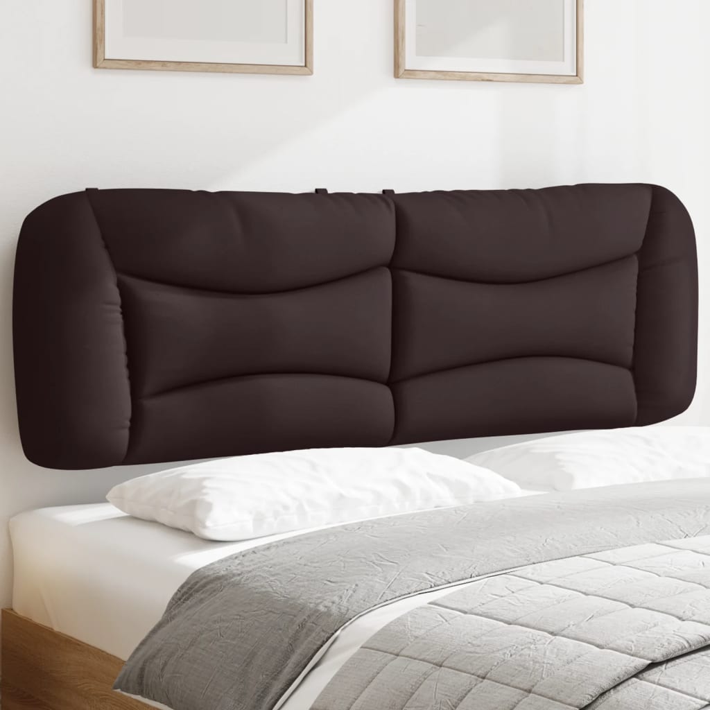vidaXL Pernă pentru tăblie de pat maro închis, 160 cm, material textil
