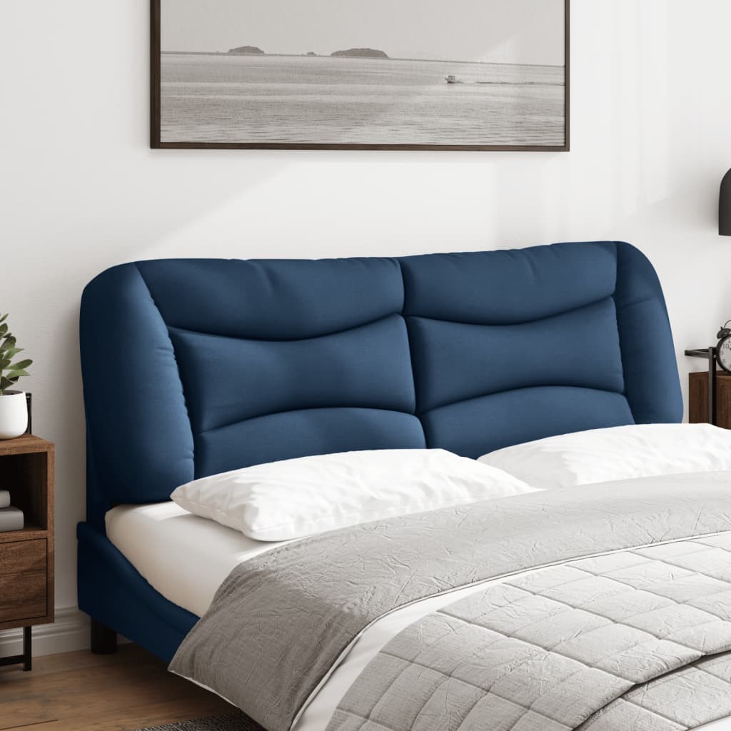 vidaXL Hoofdbordkussen 160 cm stof blauw afbeelding