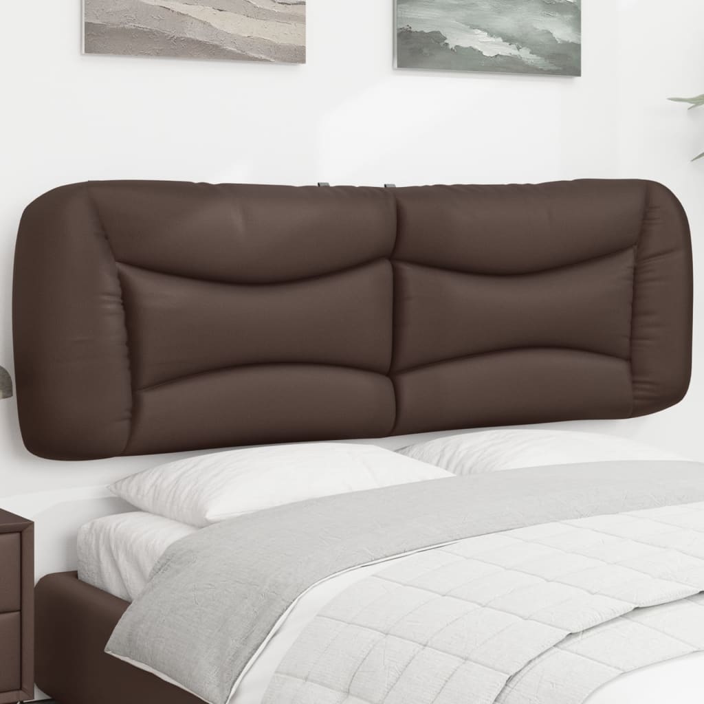vidaXL Kopfteil-Kissen "Hvar" Braun 160 cm Kunstleder