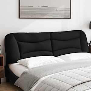 Polštář na čelo postele Hvar černý 180 cm textil - obrázek 3