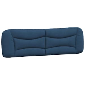 Polštář na čelo postele Hvar modrý 180 cm textil - obrázek 2