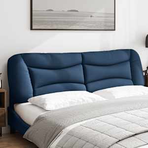 Polštář na čelo postele Hvar modrý 180 cm textil - obrázek 3