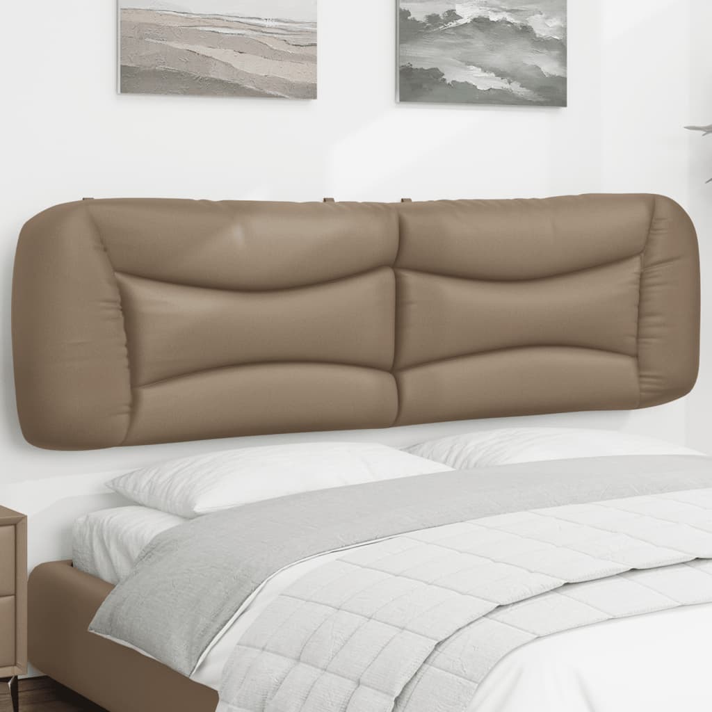 vidaXL Pernă pentru tăblie pat, Hvar, cappuccino, 180 cm, piele artificială