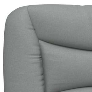 Polštář na čelo postele Hvar světle šedý 183 cm textil - obrázek 8
