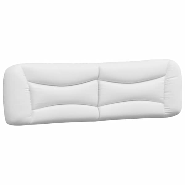 vidaXL voodipeatsi padi Hvar, valge, 183 cm, kunstnahk
