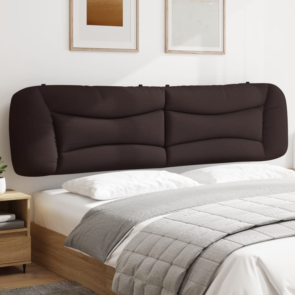 vidaXL Pernă pentru tăblie de pat Hvar maro închis, 200 cm, material textil
