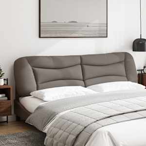 Polštář na čelo postele Hvar taupe 200 cm textil - obrázek 3