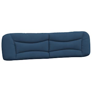 Polštář na čelo postele Hvar modrý 200 cm textil - obrázek 2