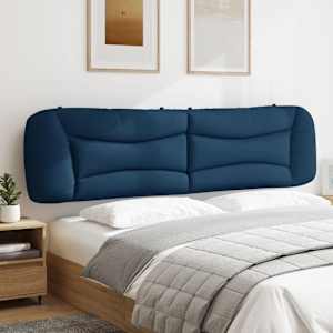 Polštář na čelo postele Hvar modrý 200 cm textil - obrázek 4